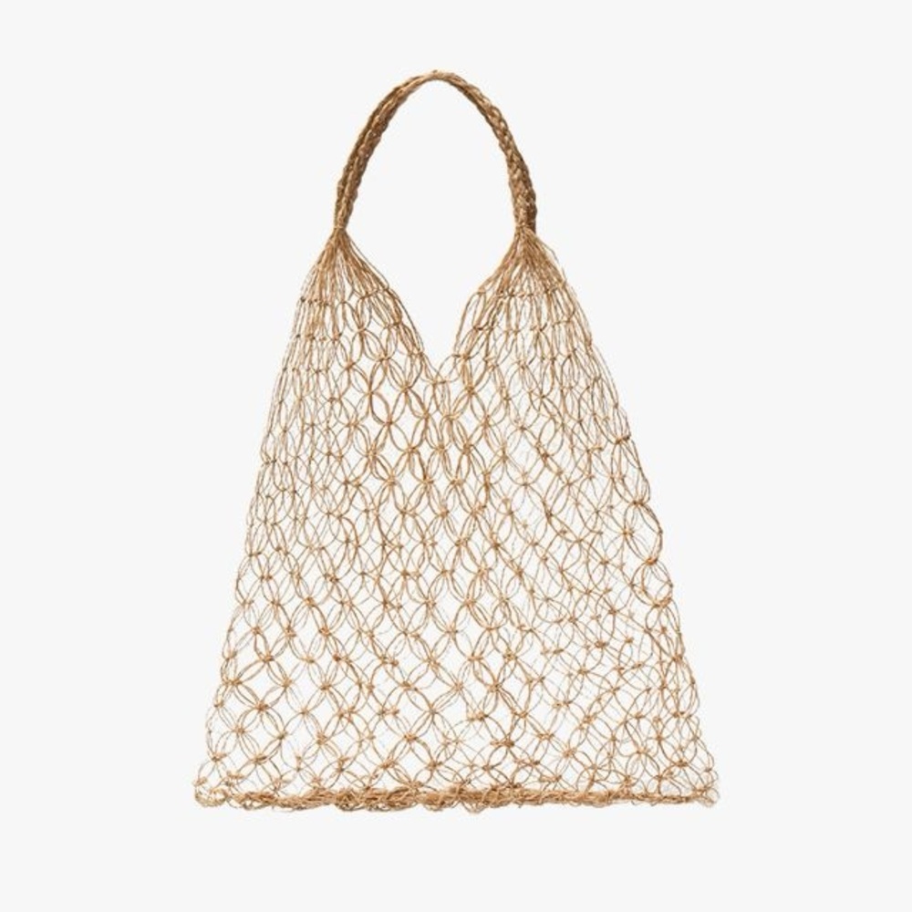 Straw Fisherman Net Bag